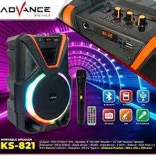 Speaker Advance KS-821+MIC 2 / Speaker Meeting Bluetooth Salon Aktif 8"
