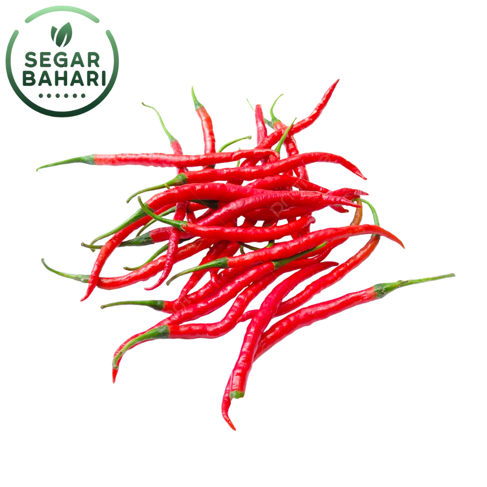 

Segar Bahari Cabe Merah Keriting / Cabai Keriting Merah 100Gr