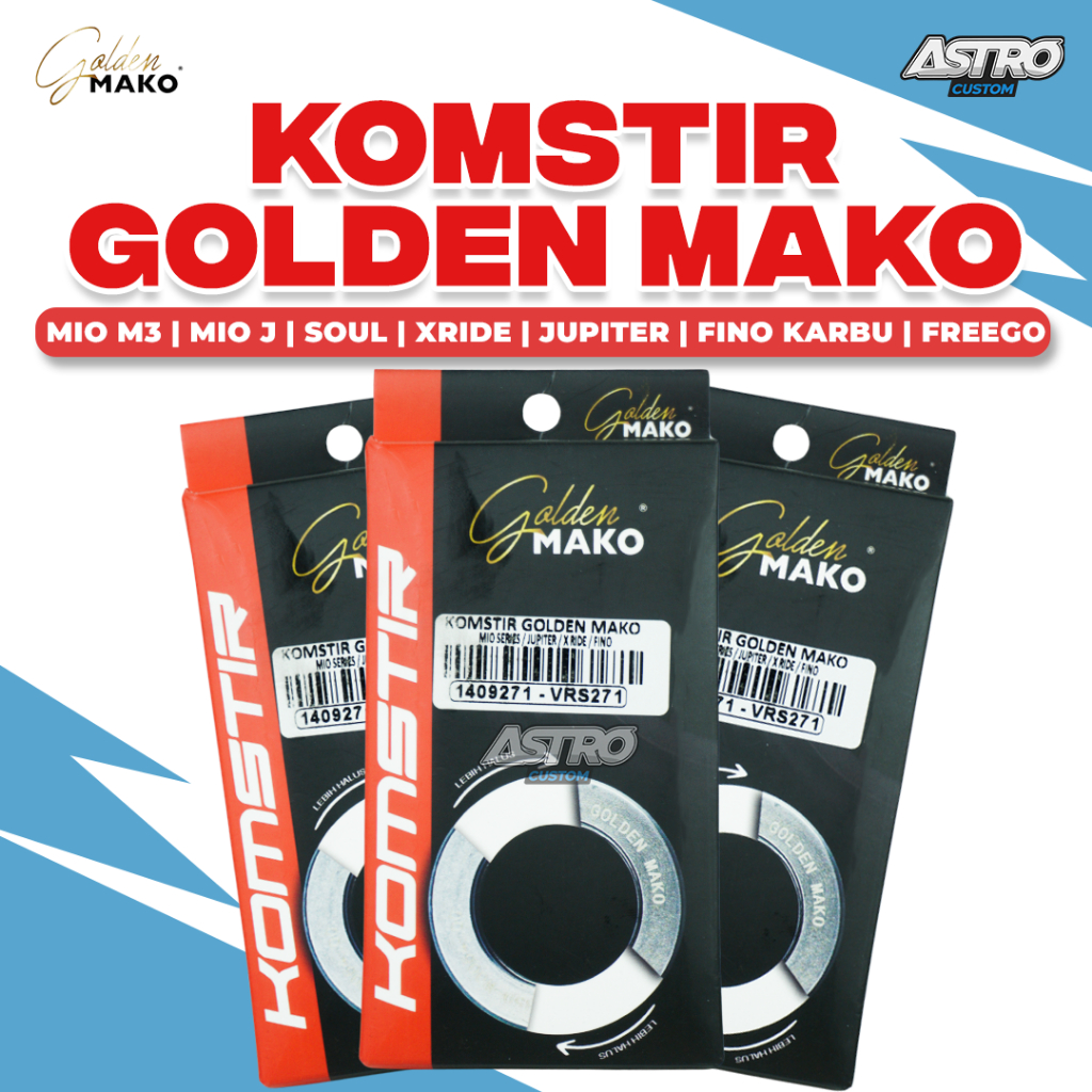 Komstir Golden Mako Mio M3 Smile Sporty Fino karbu Freego Gear 125 Fazzio Filano Aerox Jupiter Vega