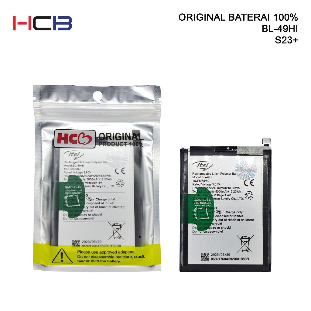 BATERAI ITEL BL-49HI ITEL S23+ ORIGINAL 100%