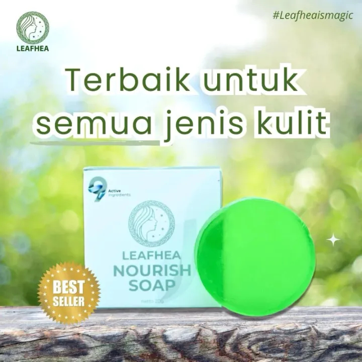 LeaFhea Face Wash Nourish Soap - Mencerahkan, Melembabkan, Mengecilkan Pori