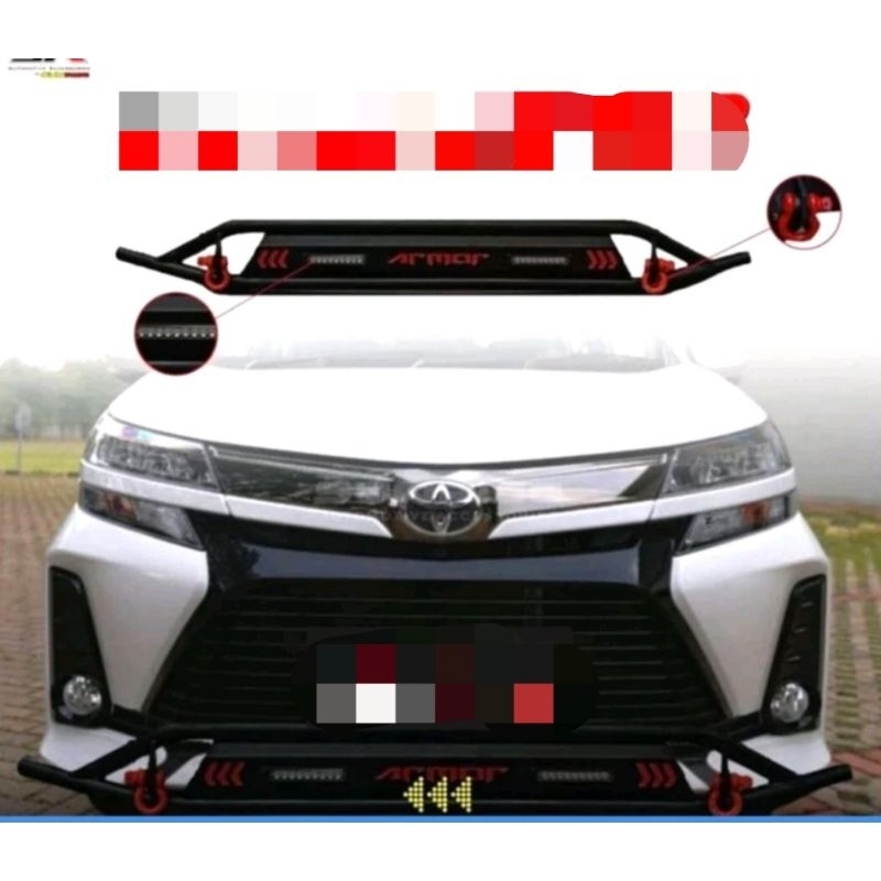 Paket Towing dan Tanduk Original Rhino Armor avanza/xenia/veloz 2005-2021
