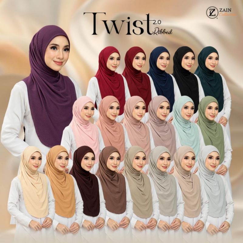 ( Twist Polos ) Hijab Kurung Ori Malaysia