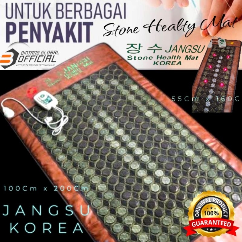 Matras Pengobatan Alternatif Tetapi Giok/Germanium/Batu Turmalin/JANGSU Healty stone Mat Korea