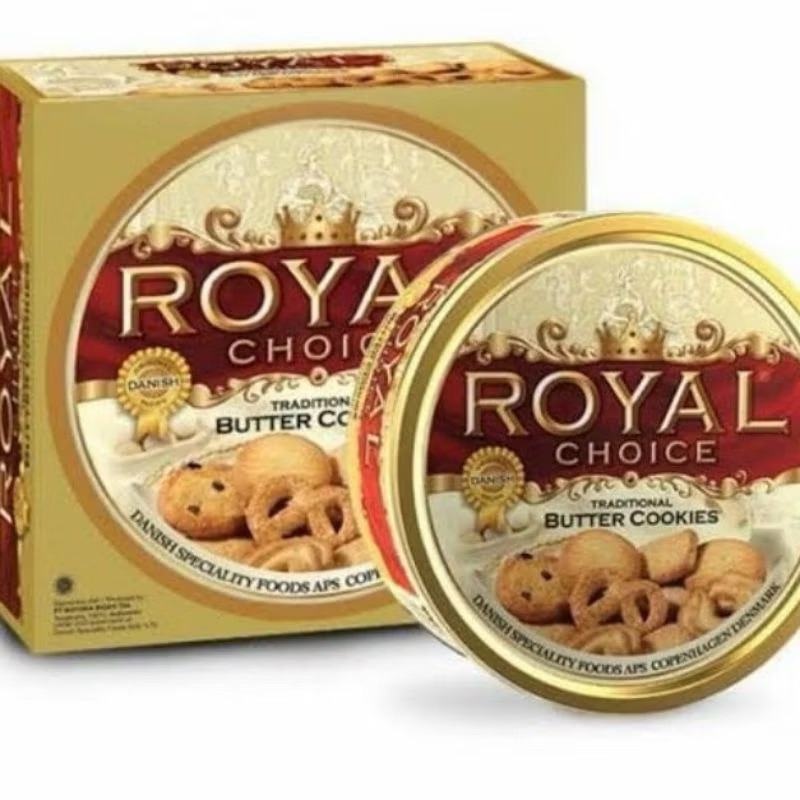 

Royal choice butter cookies Kaleng 480g kemasan 1 dus