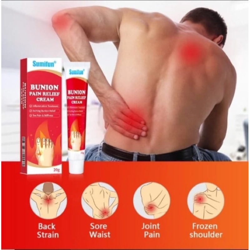 (ORIGINAL) Salep Rematik Bunion Pain Relief Cream Splint Jari Kaki Hallux Valgus Pengobatan Arthriti