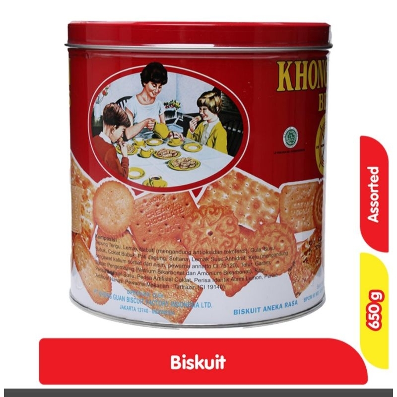 

Khong Guan Kaleng Merah 650 gram Original - PACKING BUBBLE
