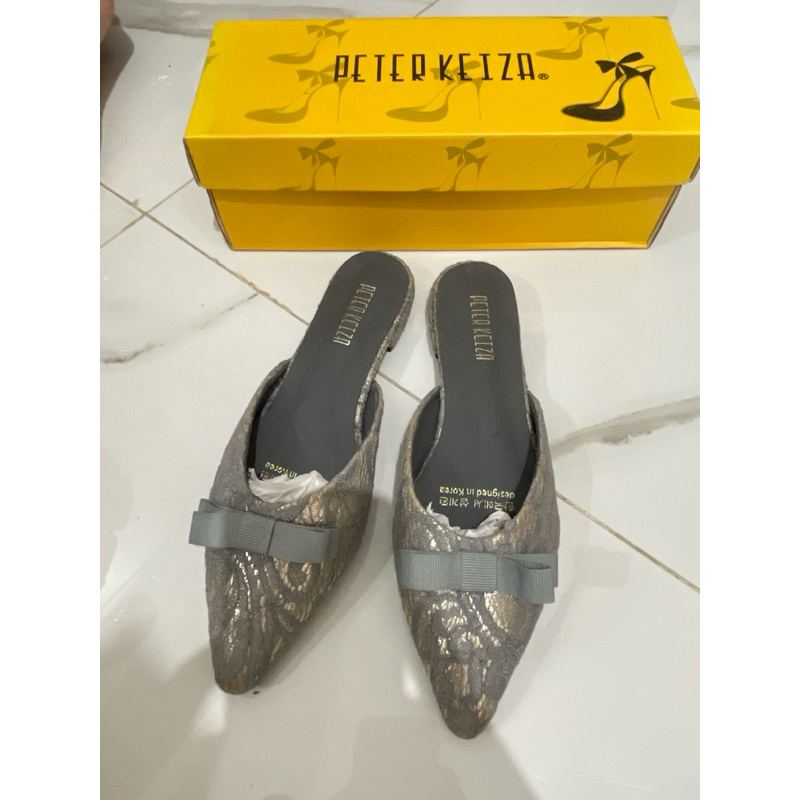 Flat Shoes Peter Keiza Grey size 40