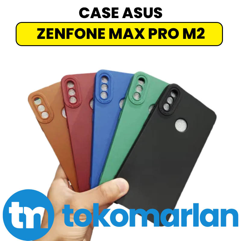 Case Macaron Asus Zenfone Max Pro M2 Softcase Anticrack Warna