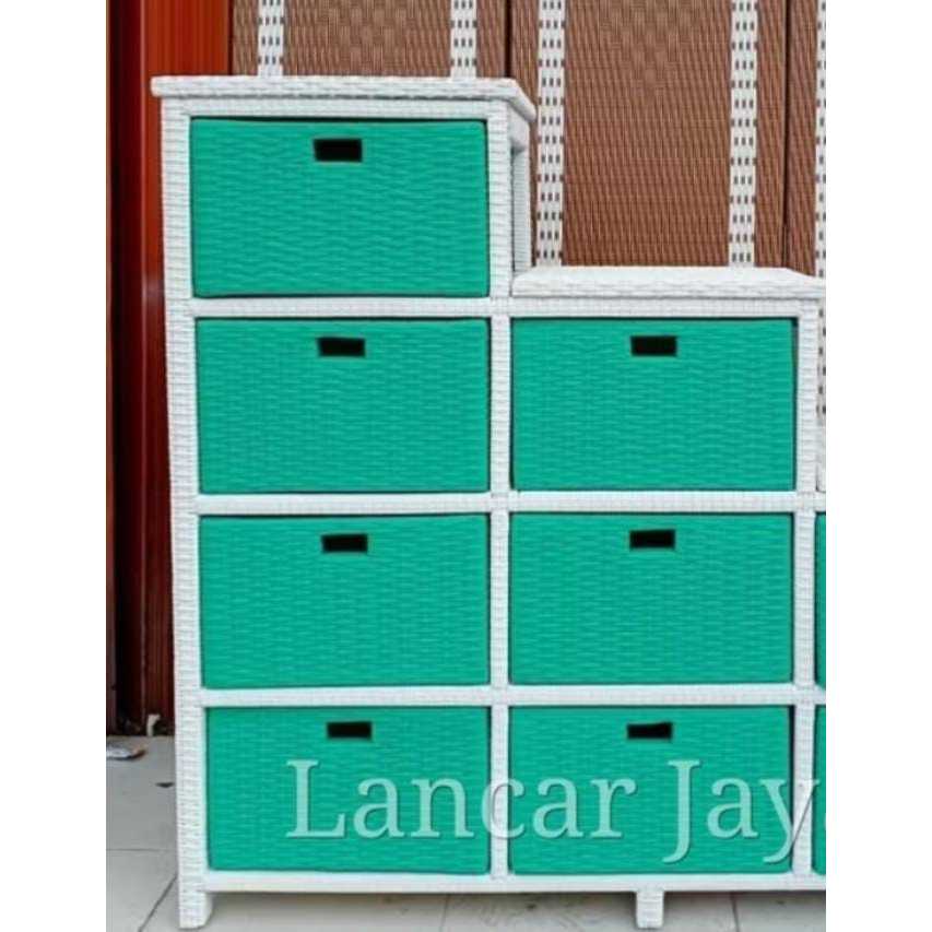 Lemari Rotan Sintetis 7 Laci