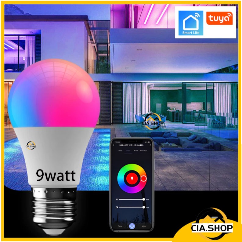 Lampu Smart LED 9W APP Bohlam RGB TUYA