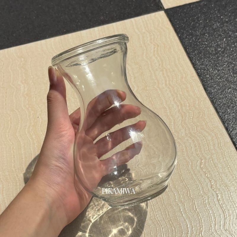 VAS KACA 550ML DMJ17 vas bunga vas kaca carafe 550ml vas cantik vas lucu vas bunga vas bentuk