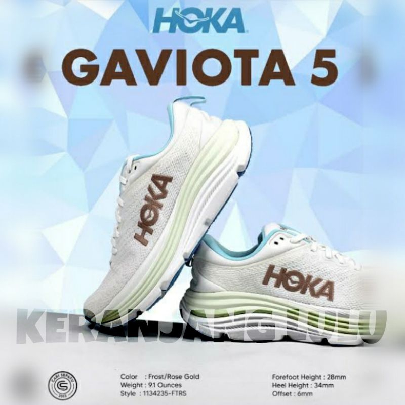 Sepatu Lari Wanita Hoka Gaviota 5/HOKA ORIGINAL/Hoka Gaviota 5 Wanita/Sepatu Hoka/Hoka Gaviota 5 Wom