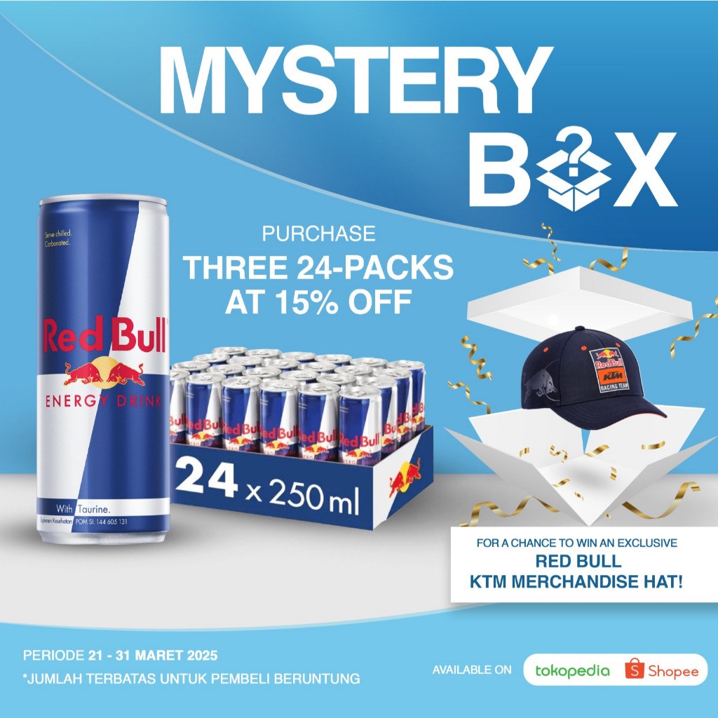 

Red Bull Energy Drink, 250ml (3 x 24pack) + Mystery Gift