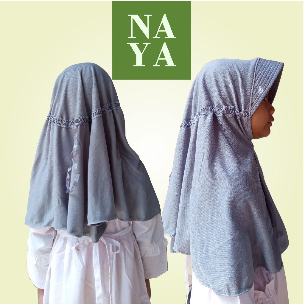 HIJAB ANAK SEKOLAH HAMIDAH JERSEY PREMIUM / JILBAB BERGO HAMIDAH ANAK / JILBAB SEKOLAH SIZE S,M,L, X