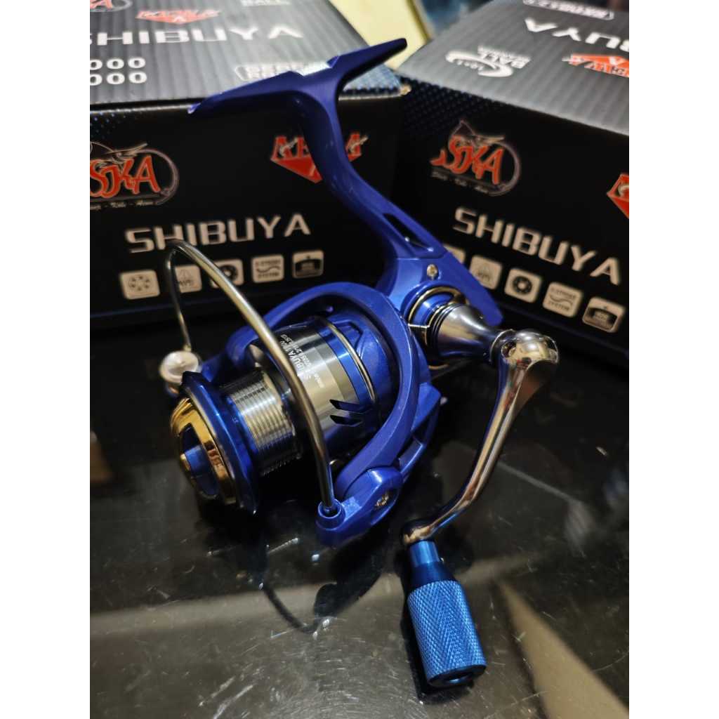 Reel Pancing Aewa Shibuya Spool Besi Power Handle 1000 2000 3000