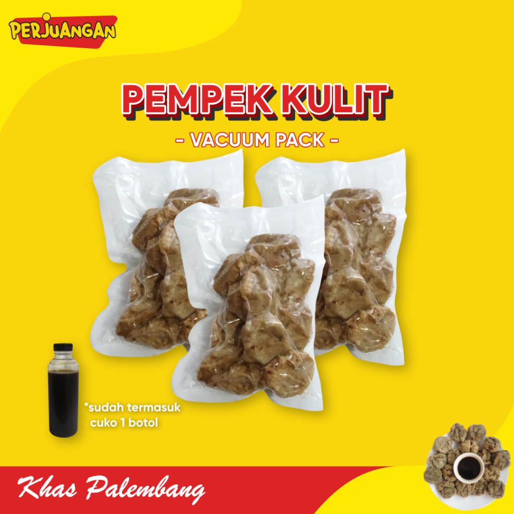 

PAKET PEMPEK KULIT KHAS PALEMBANG [VACUUM]/ 10 PCS - PEMPEK PERJUANGAN