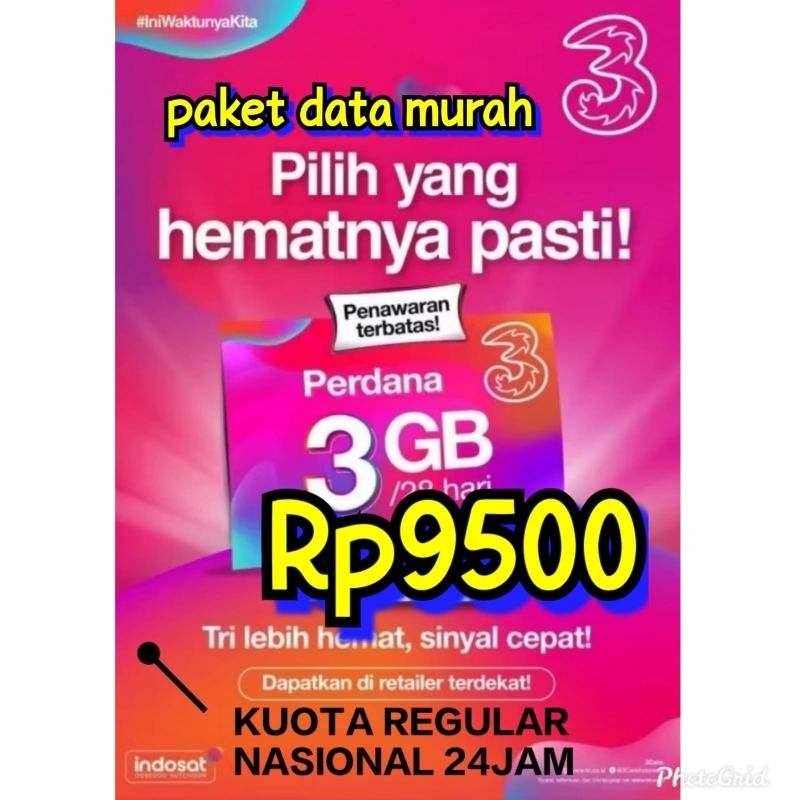 perdana Tri paket data grosir murah