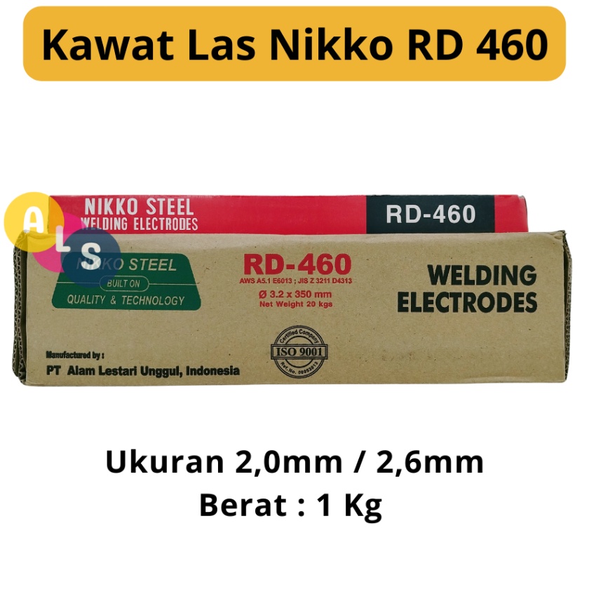 Tawaran Kawat Las Nikko RD 461Kg2mm26mmKawat Las ElektrodaKawat Las Besi
