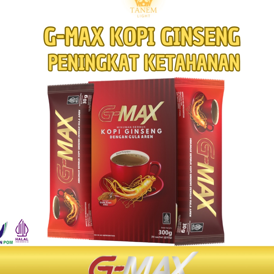 

Gmax Kopi Stamina Rasa Ginseng Membantu Penambah lama tahanya Bpom Resmi