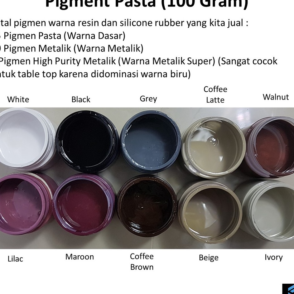 Pilihan Pmen Resin 1 Gr  Pewarna Resin  Cat Epoxy Resin Bening  Silicone Rubber  Resin Bening