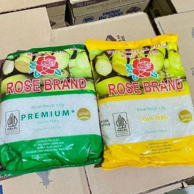 

ROSE BRAND Gula Pasir Tebu Kuning 1 kg ROSE BRAND Gula Pasir Kristal Putih Premium 1 kg