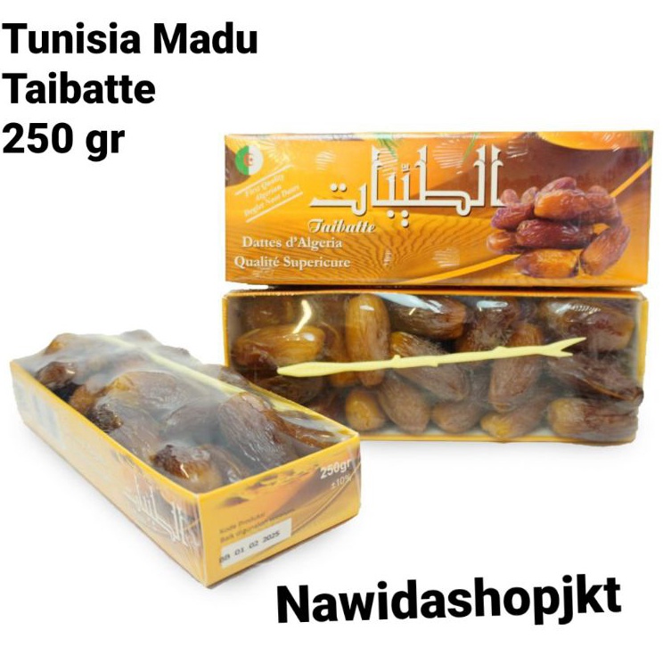 

Tunisia Madu 25gr min4 bh Taibatte Manis Kenyal Expired Januari 227