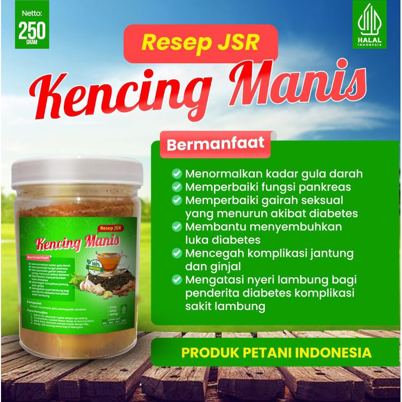 

Herbal JSR Diabetes (Kencing Manis) Original Tanpa Gula - Wedang Empon Kencing Manis JSR Diabetes