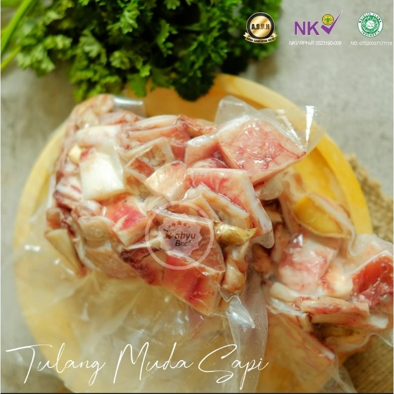 

Tulang Muda Sapi / Cartilage - Grass Fed / Organik / Sapi Lokal - Wahyu Beef / Nora Healthy Food