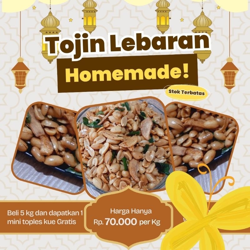 

Kacang Tojin Sumatera Barat (1kg) Renyah dan Gurih