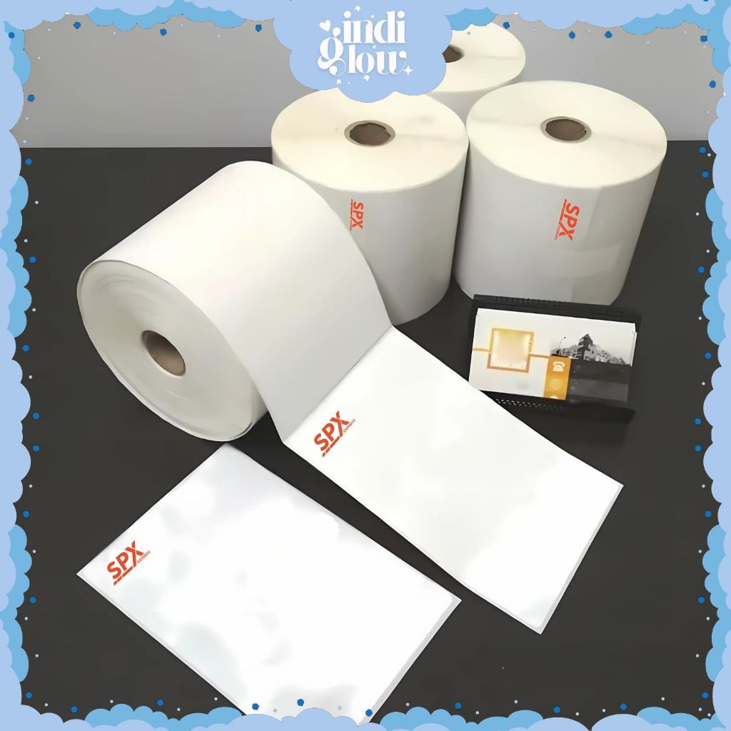 

IG Kertas Thermal 1 Roll 250 Lembar Kertas Resi Label Ukuran A6 120mm 150mm SPX Kertas Sticker Paket