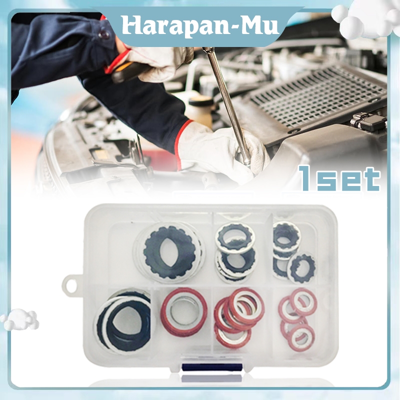 Seal Sil Oring Untuk AC Mobil 1 Set Gasket Kompresor AC Mobil Universal O Ring Washer