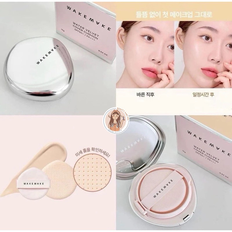 READY WAKEMAKE WATER VELVET COVER CUSHION SPF 50+ / PA+++