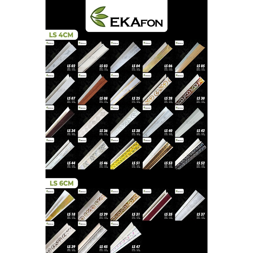 LIST PROFIL EKAFON / LIST LS / LIST MOTIF / LIST PVC / LIST PROFIL PVC