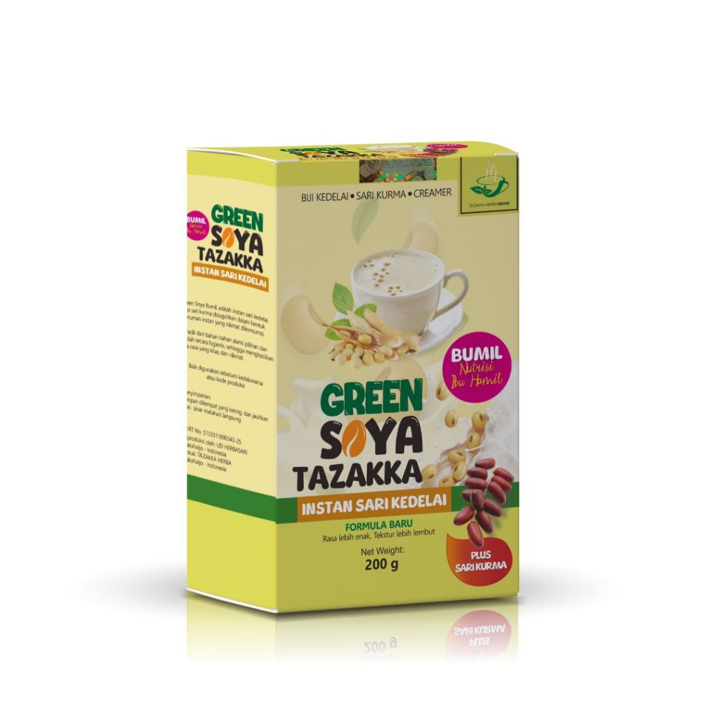 

Susu Kedelai Green Soya Tazakka IBU HAMIL Soya atau Susu Kedelai Bubuk Dari Tazakka untuk Nutrisi BUMIL HALAL DAN SUDAH BPOM isi 200 Gr SUSU KEDELAI UNTUK NUTRISI IBU HAMIL