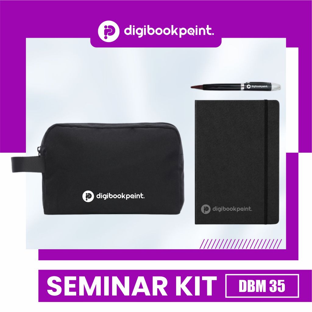 

Paket Seminar Kit Custom isi 3 - Pouch Cordura, Notebook Kulit Karet , Pulpen Besi Grafir - DBM 35
