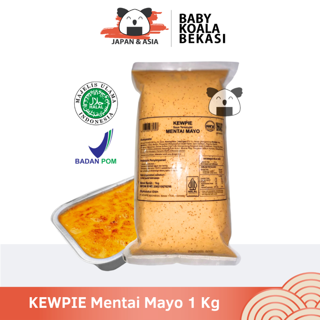 

KEWPIE Mentai Mayo 1 Kg Halal || Salmon Mentai Mayonneise - Bekasi