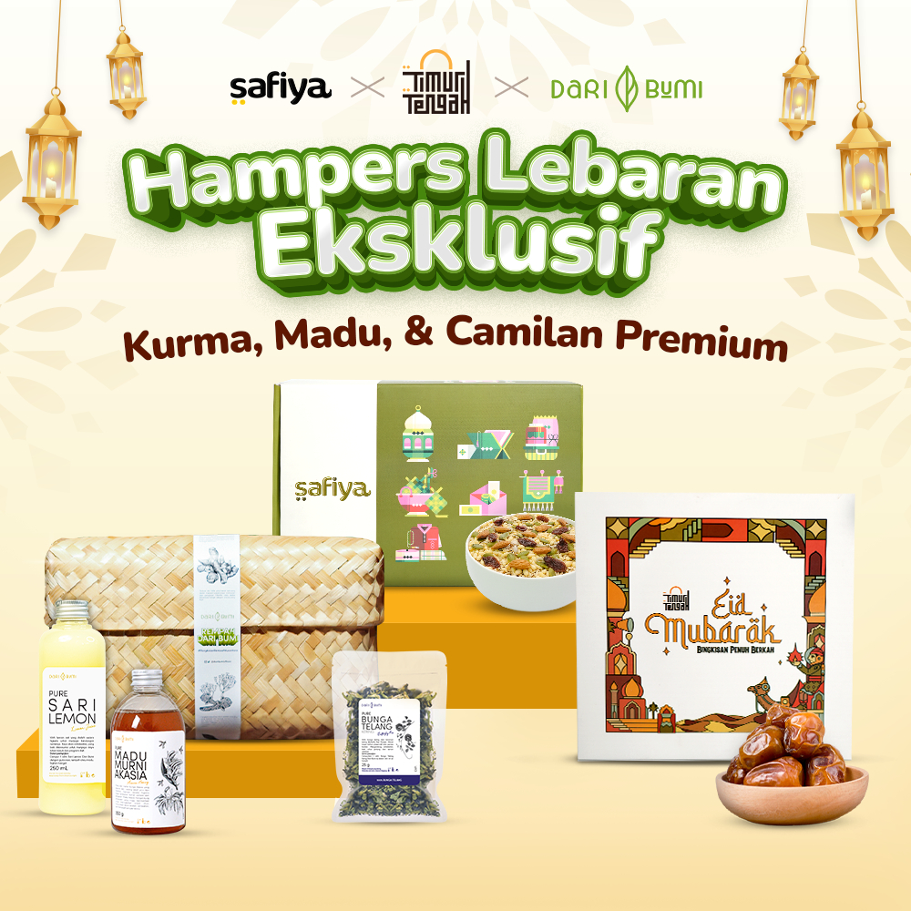 

Hampers Lebaran Eksklusif – Kurma, Madu, & Camilan Premium dari Safiya x Dari Bumi x Timur Tengah