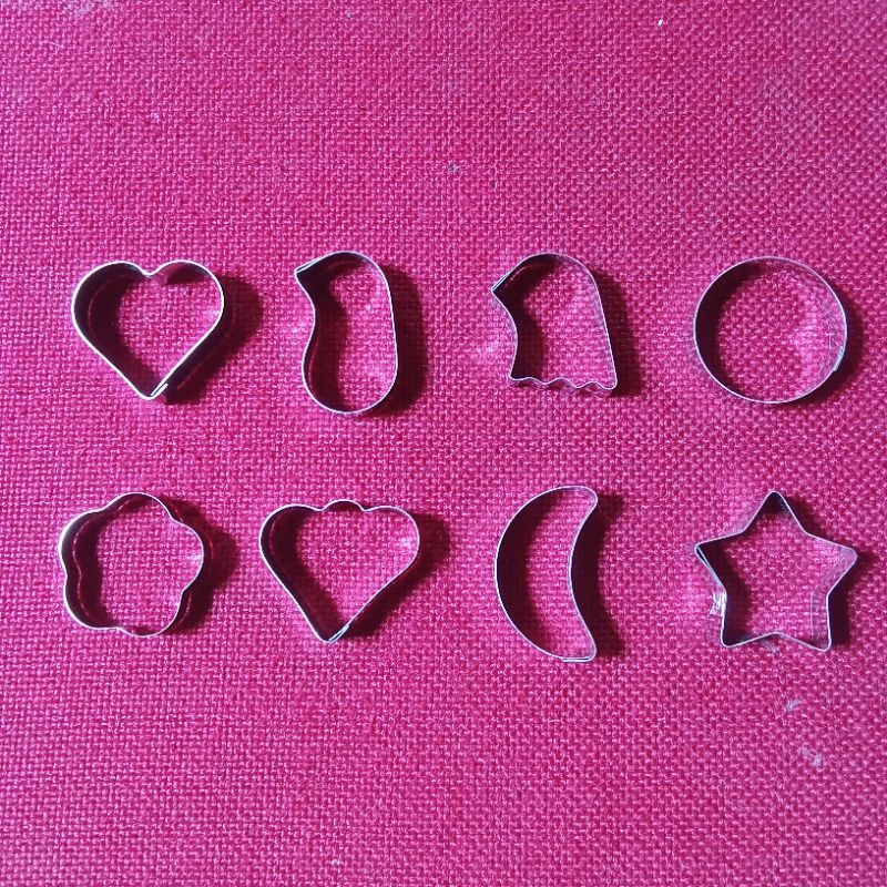 [BIMA CENTER] Cetakan Kue Kering Karakter Berbagai Bentuk Isi 5 RANDOM Bentuk Love, kacang, burung, 