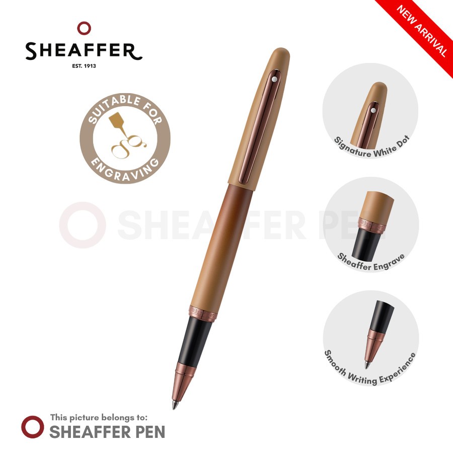 

Sheaffer VFM 9428 Coffee Edition Matt Brown with Regal Brown PVD Trims Rollerball Pen