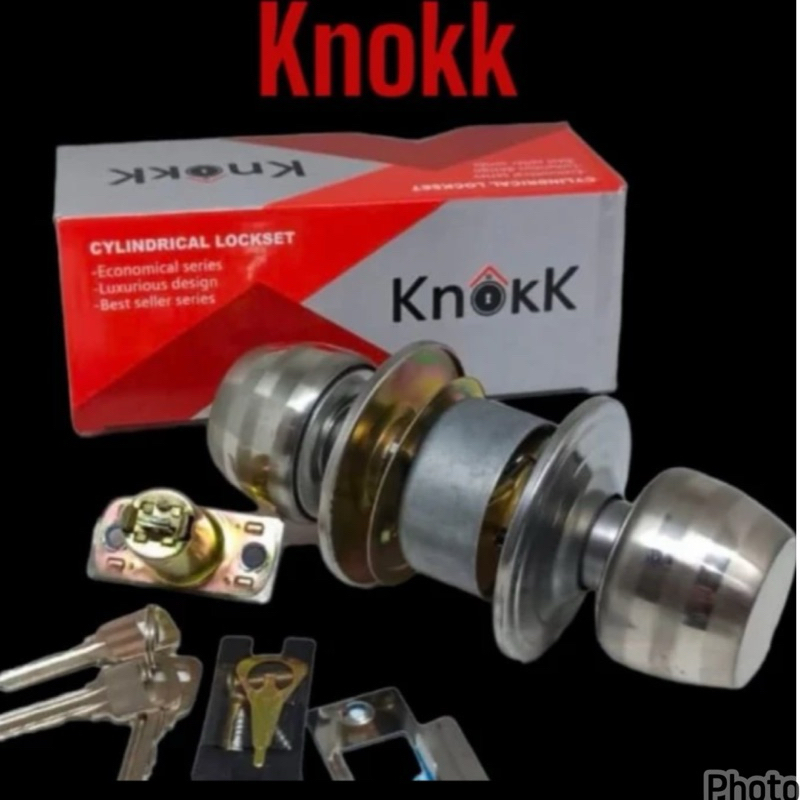 kunci bulat pintu kamar mandi/ kunci pintu model bulat stainless steel sus 304/ kunci pintu pvc kunc