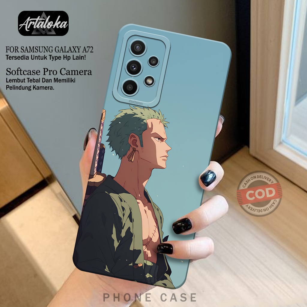 Case Hp Samsung Galaxy A72 Fashion Case Anime Case Samsung Galaxy A72 Silikon TPU Pro Camera Casing 