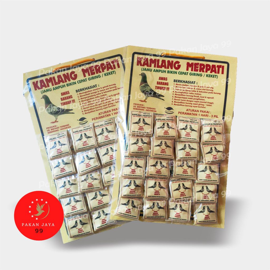 Ready Kamlang Merpati 1 Renteng Tegar Jaya Asli Langsung Distributor Jamu Burung Merpati Cepatgiring