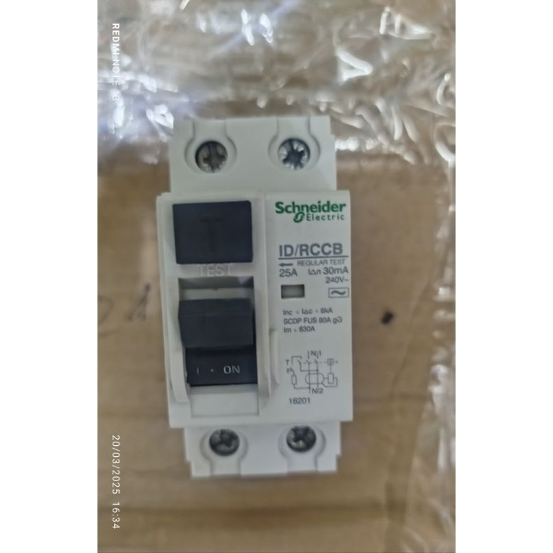 RCCB Schneider 25A 30ma