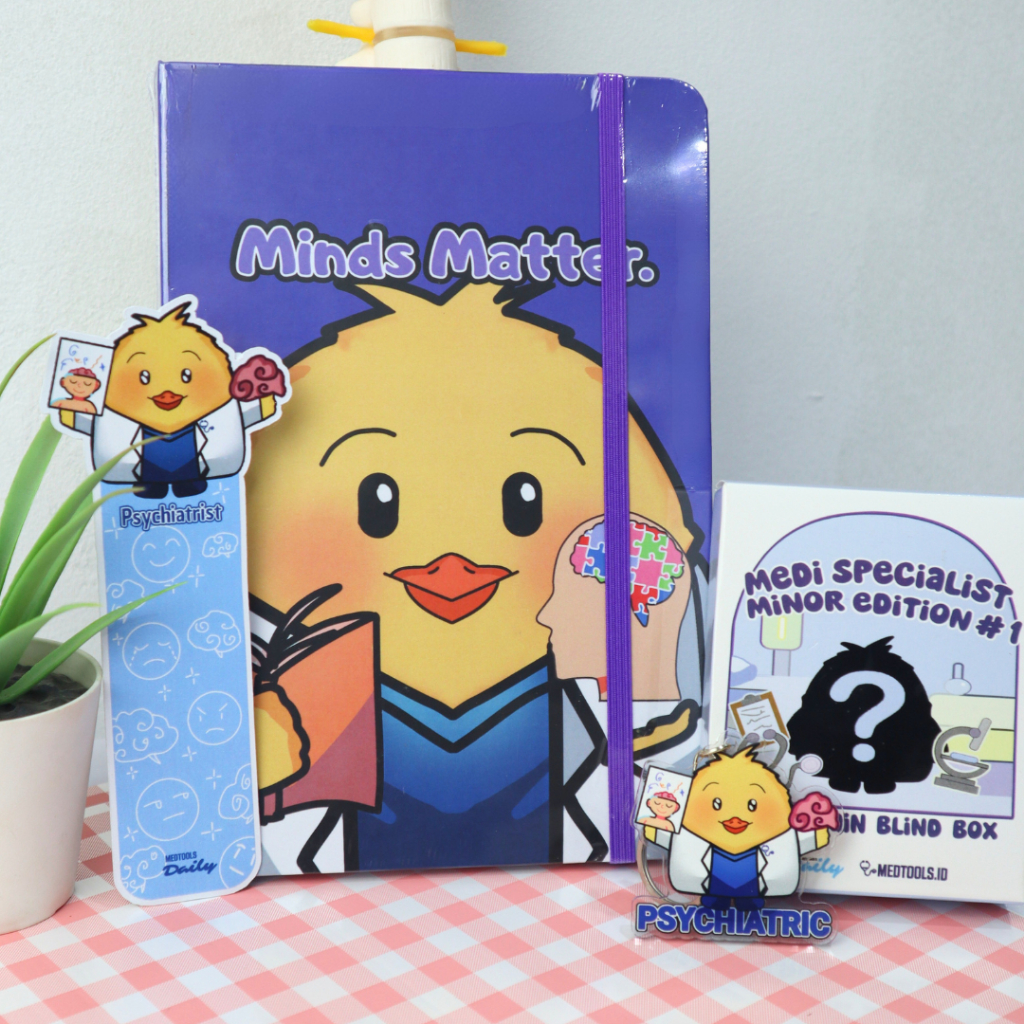 

ABmart Medi Specialist Packages [Paket dr. Spesialis Gantungan Kunci + Pembatas Buku + Notebook] -