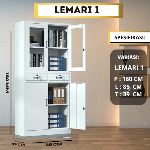 Kabinet Kantor, Loker, Lemari Arsip, Lemari Kaca, Kabinet Kantor Baja, Lemari Baja