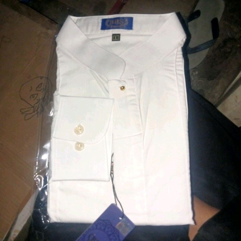 Baju Koko BHS Classic Warna Putih Size M