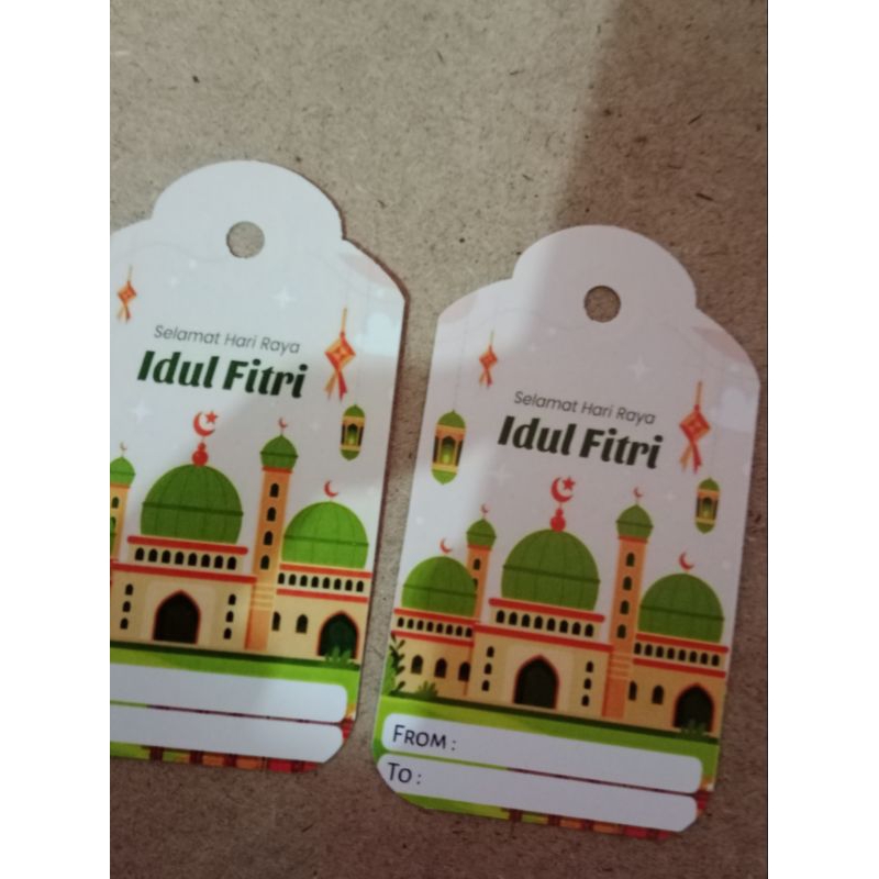 

hangtag idul fitri sudah termasuk tali rantai