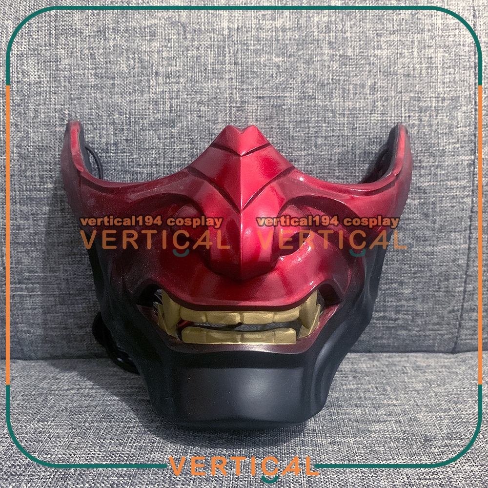 SAMURAI TOPENG MASKER JEPANG ONI JIN SAKAI  GHOST OF TSUSHIMA COSPLAY HALLOWEEN TENGU HANNYA KREMLIN