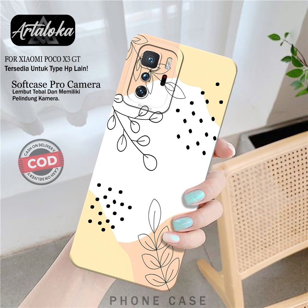 Softcase Hp Xiaomi Poco X3 GT Fashion Case Pattern Case Poco X3 GT Silikon TPU Pro Camera Casing Xia